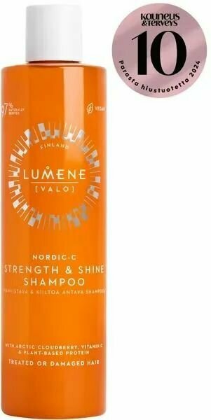 Шампунь для поврежденных волос Lumene VALO Nordic-C strength&shine с экстрактом арктической морошки 300 мл (из Финляндии)