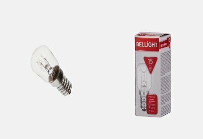 Лампа накаливания для холодильника Bellight E14 15 Вт свет тёплый белый - фото №6
