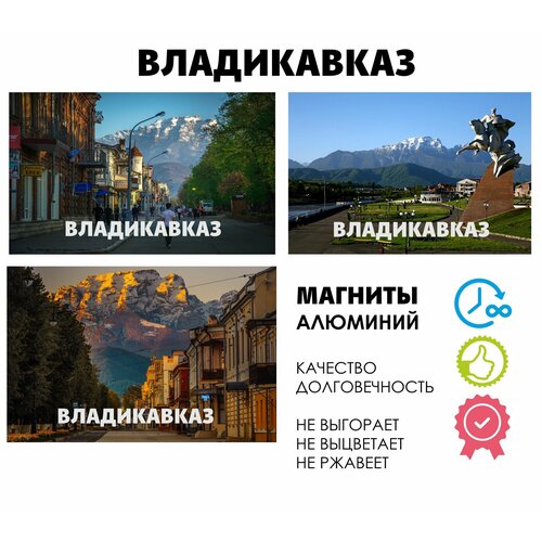 Набор магнитов город России Владикавказ