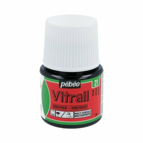 Краска Pebeo Vitrail 45ml, 21 Розовый