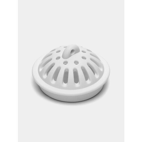 Ситечко-пробка для раковин и ванн, диаметр 45 мм Цвет Белый человечек резиновая пробка для ванн и раковин