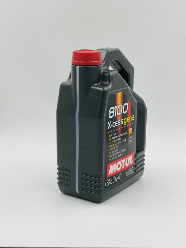 Масло моторное Motul 8100 X-Cess 5W-40 Gen2, Синтетическое, 4л — фото 1