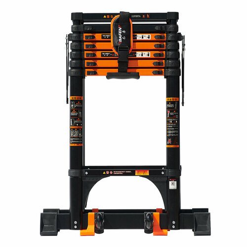 Стремянка телескопическая BAFEN 310WS 3,1 м высота, алюминиевая 8 ступеней, трансформер