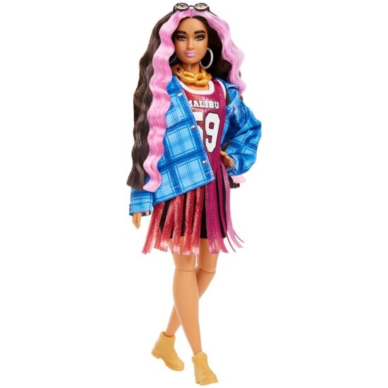Кукла Barbie HDJ46 в платье баскетбольный стиль серия Extra — фото 1