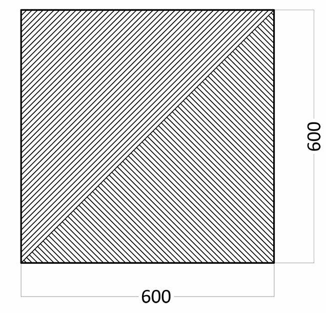 Гипсовые Панели Гипсовая 3D панель 600/600 мм. 6 шт. 2.16 кв. м.
