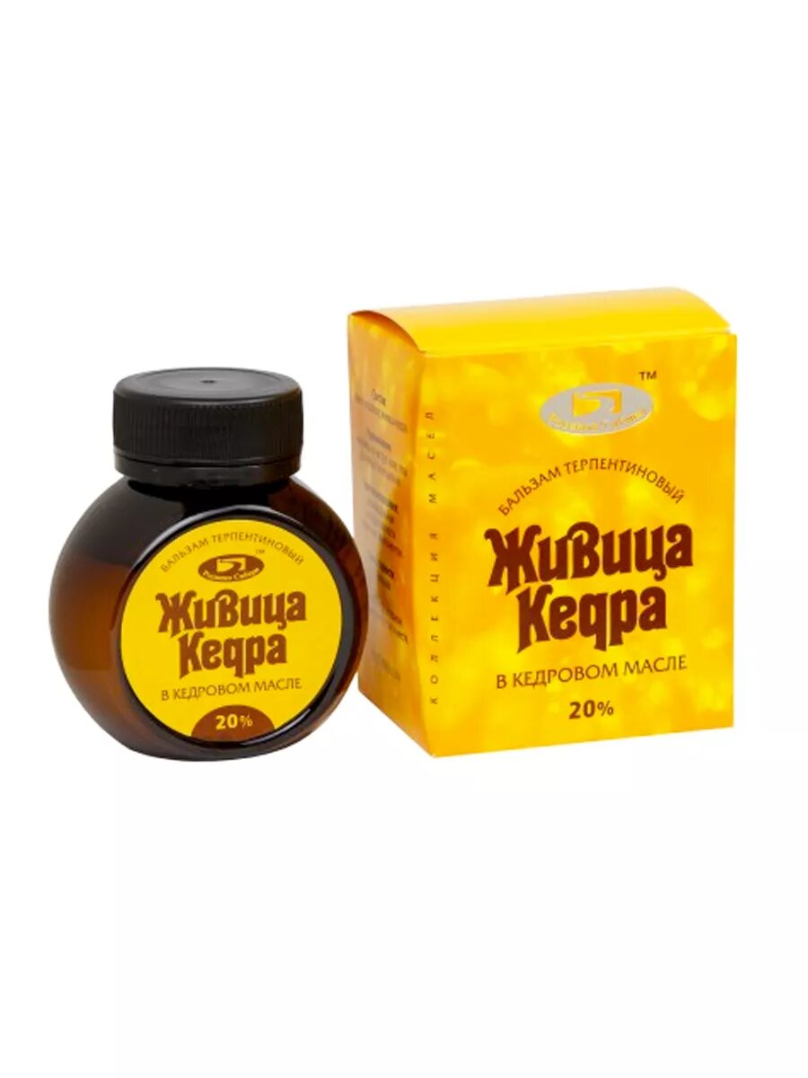 Живица кедра в кедровом масле 20 % при кожных воспалениях