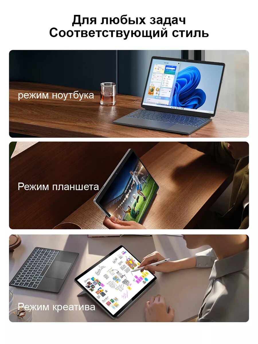 Ноутбук Ninkear T40 RAM Intel N100 16 ГБ SSD 512 ГБ Wi-Fi 6，1920*1200 IPS — фото 1