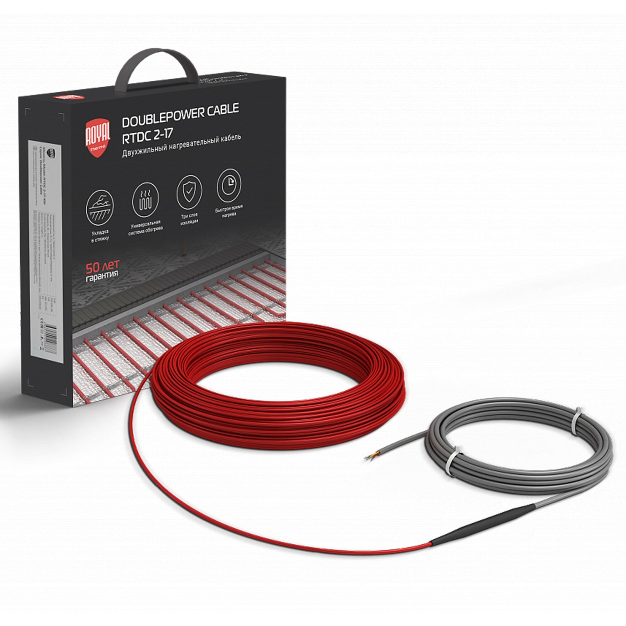 Кабель нагревательный Royal Thermo Doublepower Cable RTDC 2-17-300