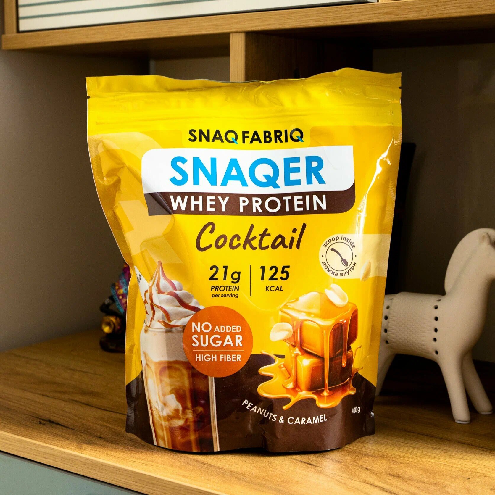 Snaq Fabriq Snaqer Whey Protein (700 гр) (арахис-карамель)