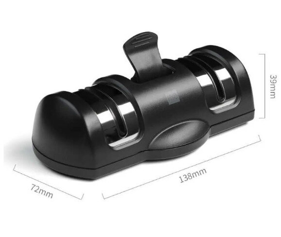 Точилки Xiaomi Двойная точилка для кухонных ножей Xiaomi Mijia Huohou HU0045 Черный