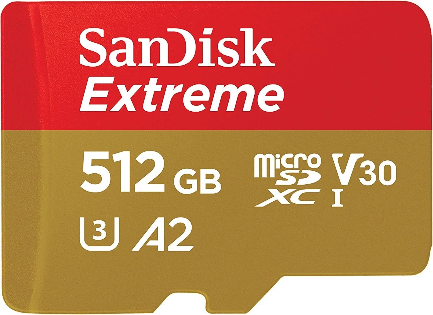 Карта памяти MicroSD 512Gb SanDisk Extreme microSDXC Class 10 UHS-I V30 A2 190MB/s