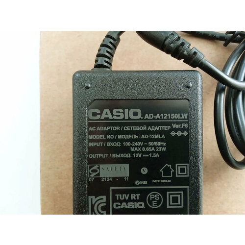 Блок питaния Casio AD-A12150LW адаптер 12V 15A 2390₽