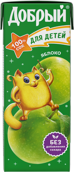 Картинки Добрый 0,2л. Яблоко (сок)/27шт. Dobry