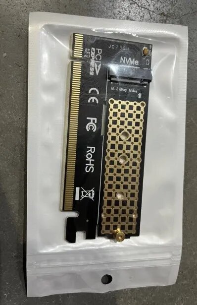 Адаптер M.2 на PCIE x16