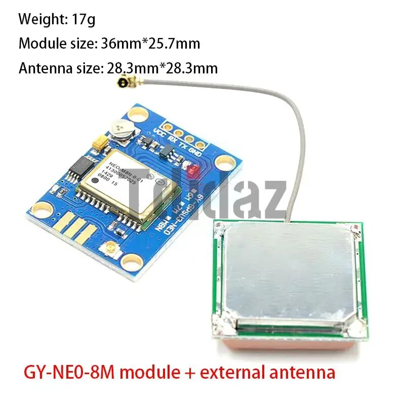 GPS-модуль GY-NEO6MV2 SISJQRR, GY-NE0-8M antenna