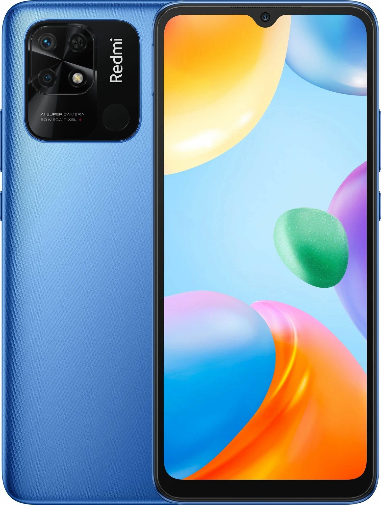 Смартфон Xiaomi Redmi 10C 4/64 ГБ, RUDual nano SIM, синий океан