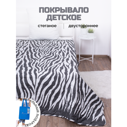 фото Покрывало детское milanika саванна, стеганое 1,5 спальное, 100% хлопок, поплин
