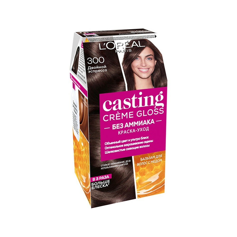 Крем-краска для волос LOREAL CASTING CREME GLOSS тон 300 (Двойной эспрессо)