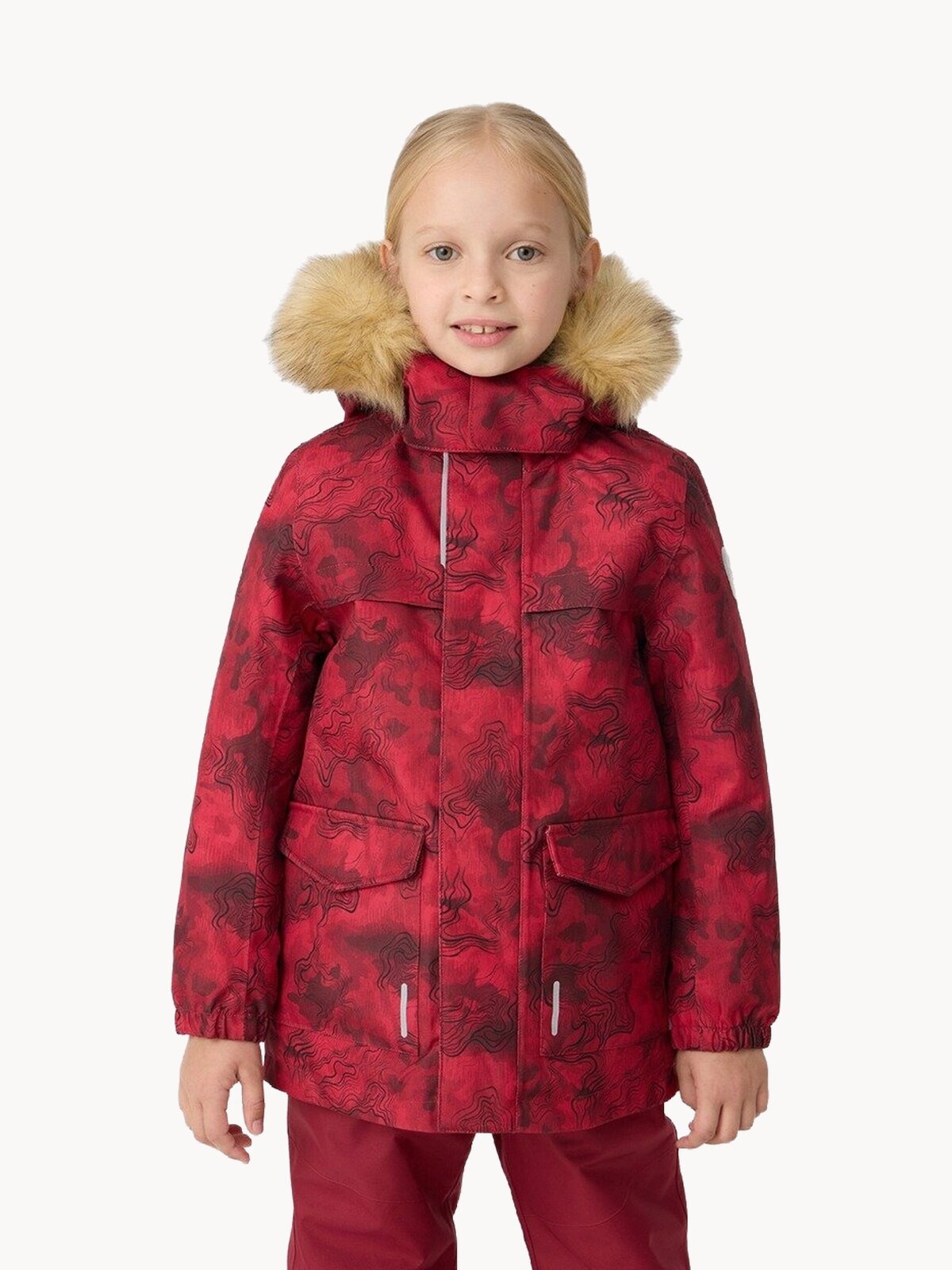 Куртка Lassie Helmi, размер 116, бордовый