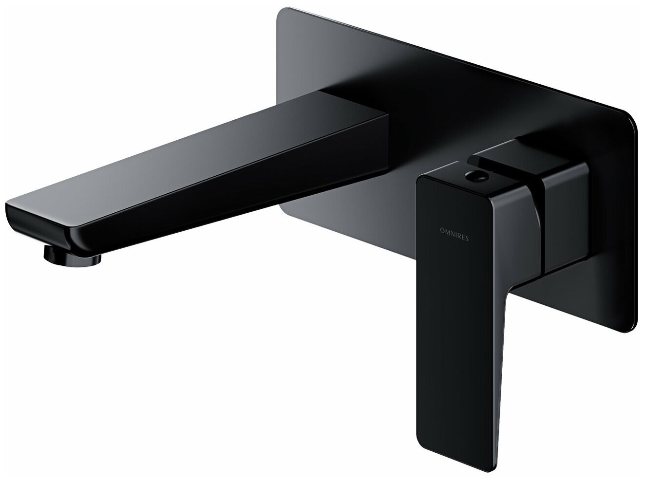 Встраиваемый смеситель для раковины Omnires PARMA черный матовый PM7415BL