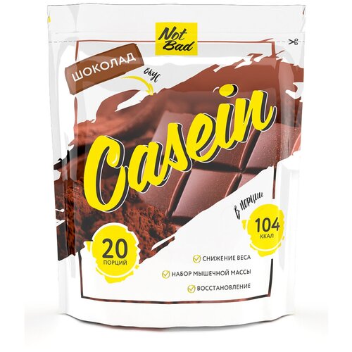 Протеин NotBad CASEIN, 600 гр., шоколад протеин notbad casein 600 гр рафаэлло