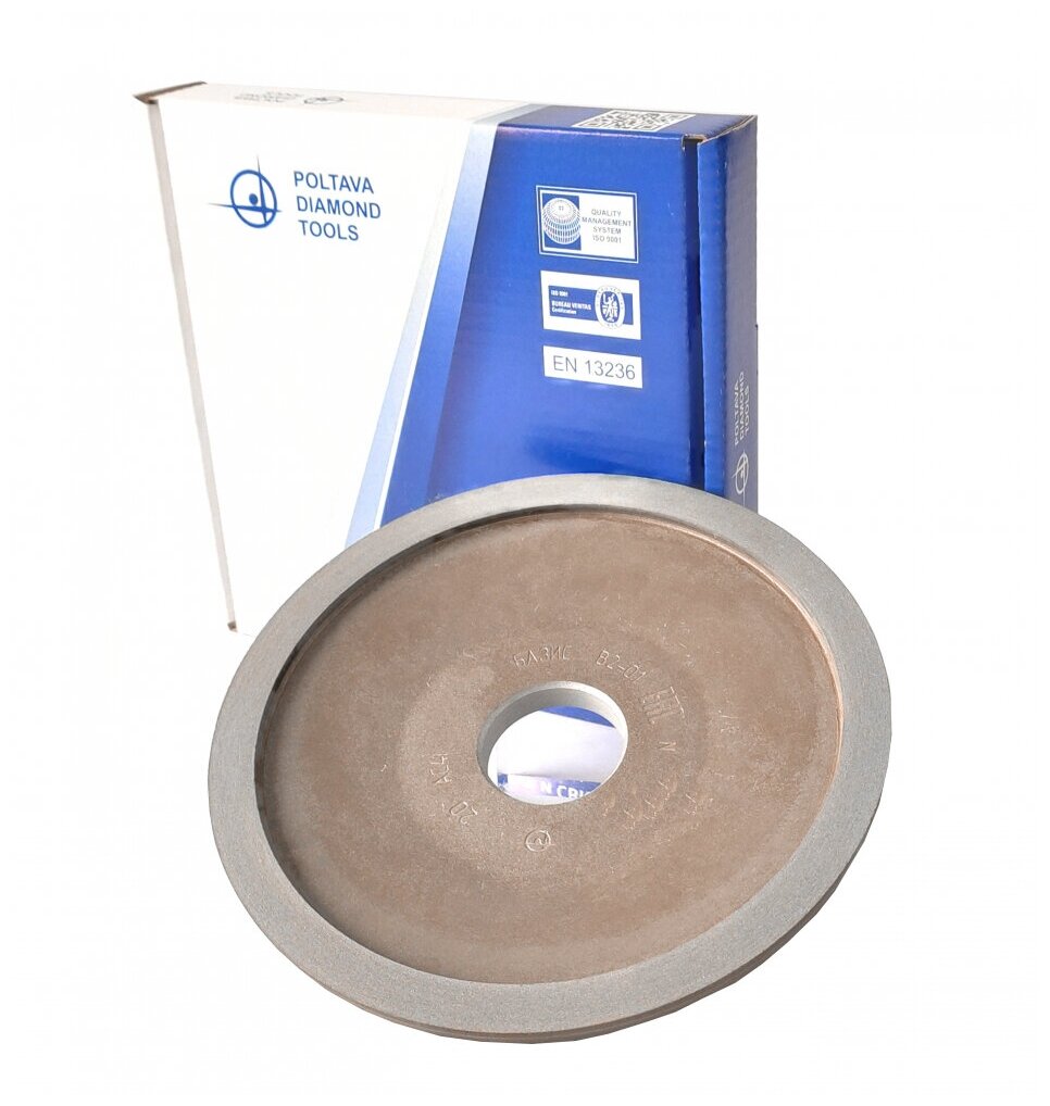 Алмазный диск заточной PDT 12А2-20 (125 х 16 х 2 х 6 х 32 мм) 100/80 базис АС4 В2-01