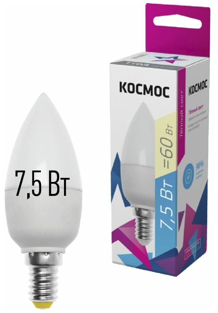 Лампа светодиодная КОСМОС Basic CN 3000K E14 CN
