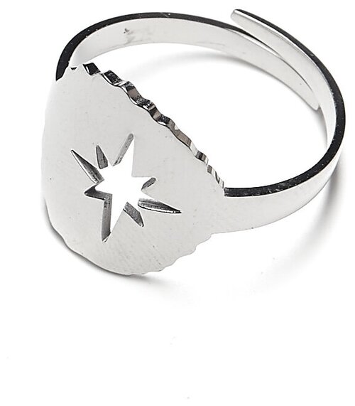 Кольцо Moon Paris, Ikita, разъемное, звезда, MIK-1902-074 серебристый, б/р