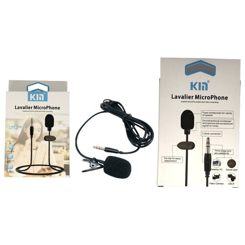 Петличный микрофон для телефона Lavalier MicroPhone KM-002