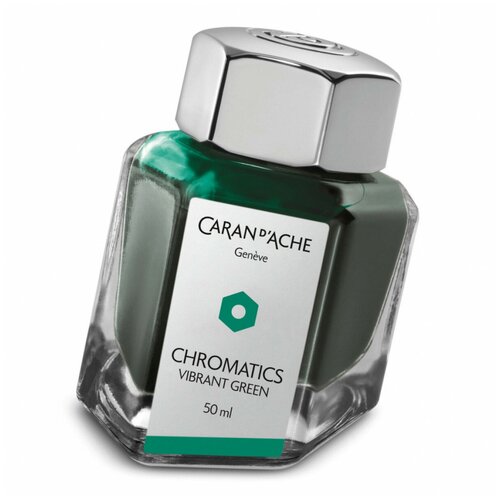 Флакон с чернилами Carandache Chromatics (8011.210) Vibrant green чернила 50мл