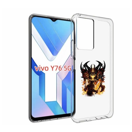 Чехол MyPads демон shadow fiend для Vivo Y76 5G задняя-панель-накладка-бампер