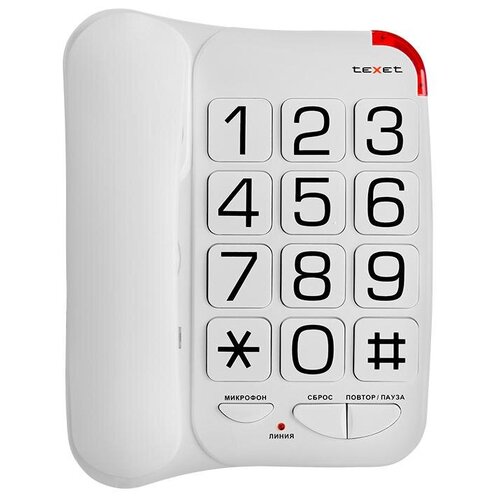 Проводной телефон Texet TX-201 белый