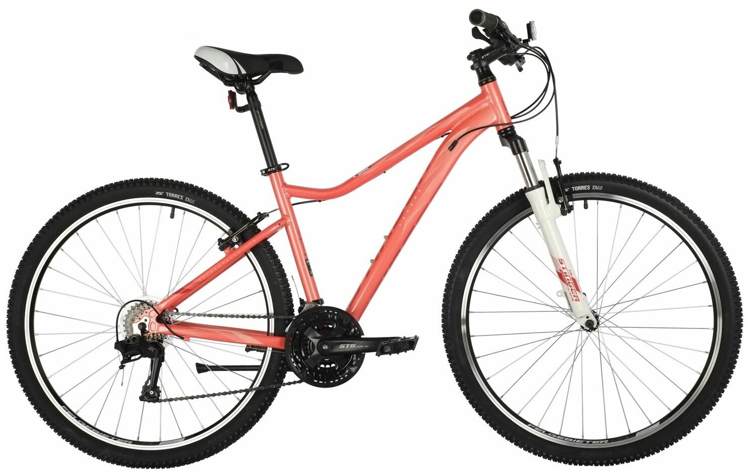 Женский велосипед STINGER Laguna STD 27,5" (2021)(19 / розовый/19)