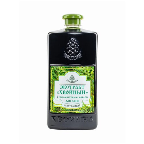 Хвоинка Экстракт хвойный натуральный для ванн с эфирным маслом Эвкалипта флакон, 1 л