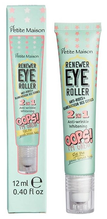 Petite Maison Восстанавливающий крем-ролик для кожи вокруг глаз Renewer eye roller 2 in 1