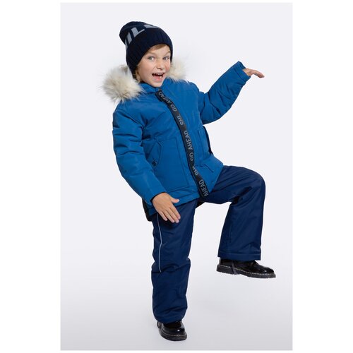 фото Куртка зимняя для мальчика шалуны 103379 темно-оливковый 28, 98