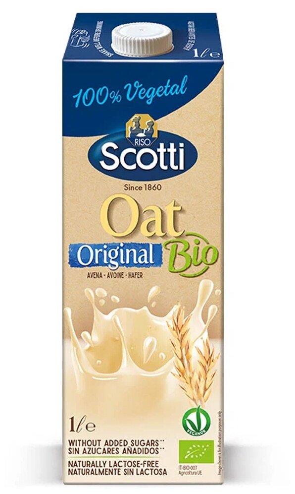 Овсяный напиток Riso Scotti Oat Natural 1.4%, 1 л