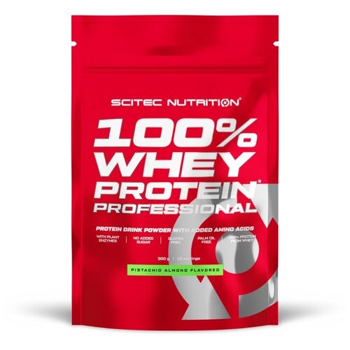 шоколад scitec nutrition protein delite shake протеиновый коктейль 700 г scitec nutrition Протеин Scitec Nutrition 100% Whey Protein Professional, 500 гр., фисташка/миндаль