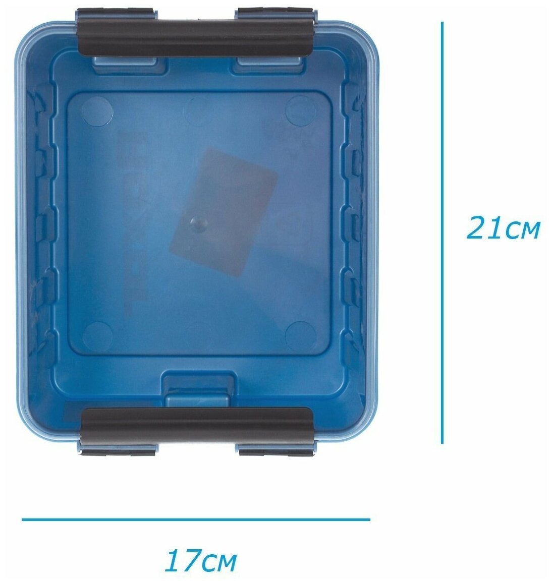 Контейнер пластиковый для хранения вещей и продуктов ROX BOX с крышкой 2л - фотография № 2