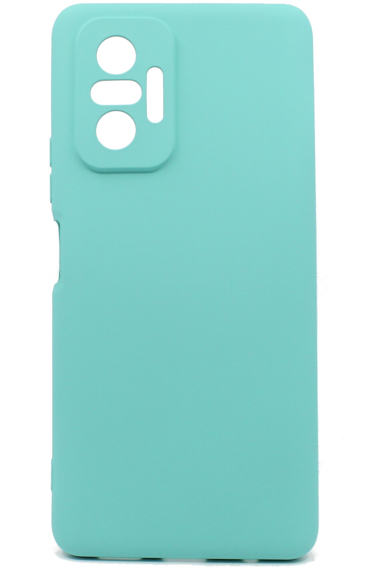 Чехол Soft-Touch Mobix для Xiaomi Redmi Note 10 Pro / Note 10 Pro Max с защитой камеры и бархатной подкладкой цвет : Бирюзовый