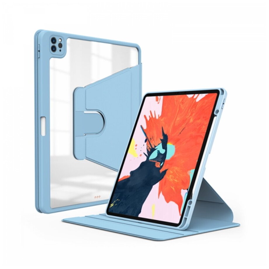 Чехол-подставка для планшета Apple iPad mini 6 (8.3"), WiWU Waltz Rotative Case, Голубой