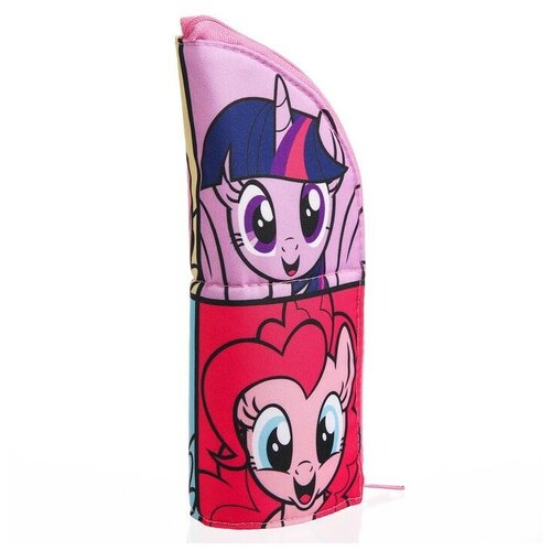 Пенал тубус-подставка Пинки Пай и Искорка, 8,5х21 см, My Little Pony пенал pony power 1 секция 11 5х20 5 см лам картон my little pony