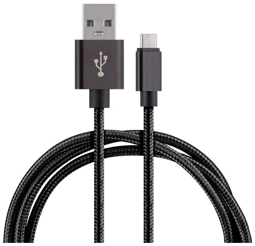 Дата - Кабель USB длина 1 метр Energy ET-25 USB/Type-C черный