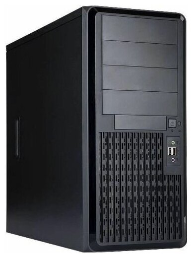 Корпус ATX In Win PE689 6154296 черный, БП 600W, 2*USB 3.0, audio