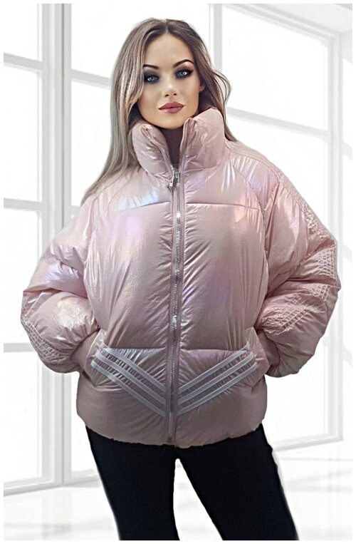 Куртка , размер 44, розовый