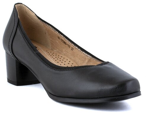 Туфли лодочки  PM Shoes, натуральная кожа, полнота G, размер 36 RU, черный
