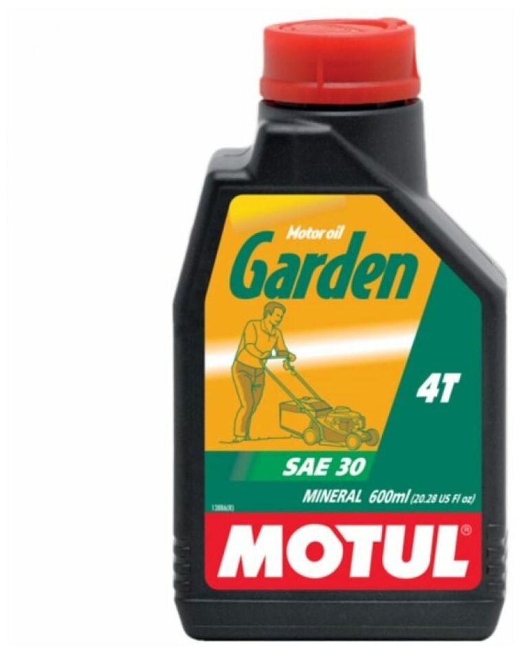 Моторное масло 4-х тактное Motul Garden 4T SAE30 0,6л минеральное для садовой техники 106999