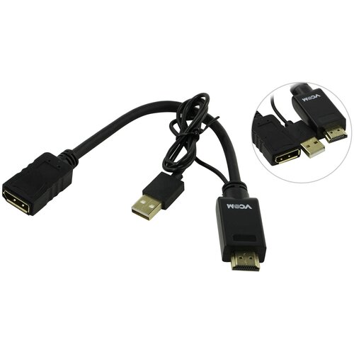 Vcom CG599-0.15м кабель vcom dp m hdmi f 5м ca331