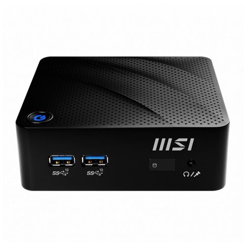 Неттоп MSI Cubi N JSL-040RU slim black (Pen N6000/4Gb/128Gb SSD/noDVD/VGA int/W10Pro/GbitEth/WiFi/BT) (9S6-B0A111-066)