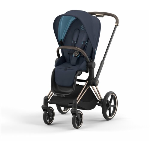 Коляска Cybex PRIAM IV Nautical Blue шасси Rosegold